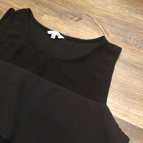 Black Front-tie Blouse - Picture 2 of 4